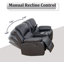 Canapé inclinable 69 po en cuir Vegan-1873966244