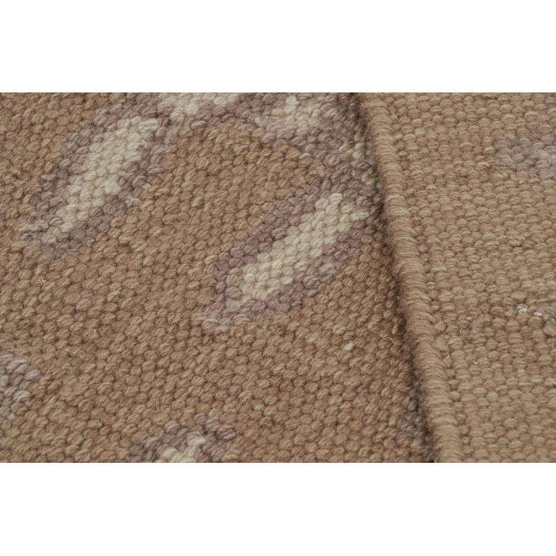Scandinavian Wool Floral Area Rug, Rectangle 8' x 10'