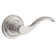 Curve Keyed Door Lever with Traditional Round Rose