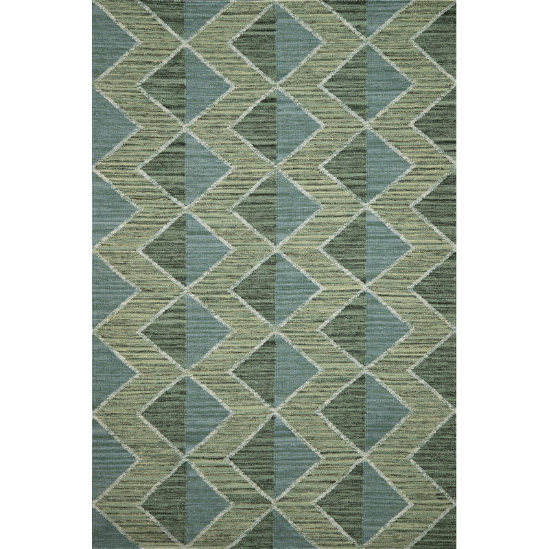 Textures Flatweave Wool Geometric Shapes Area Rug, Rectangle 12' x 15'