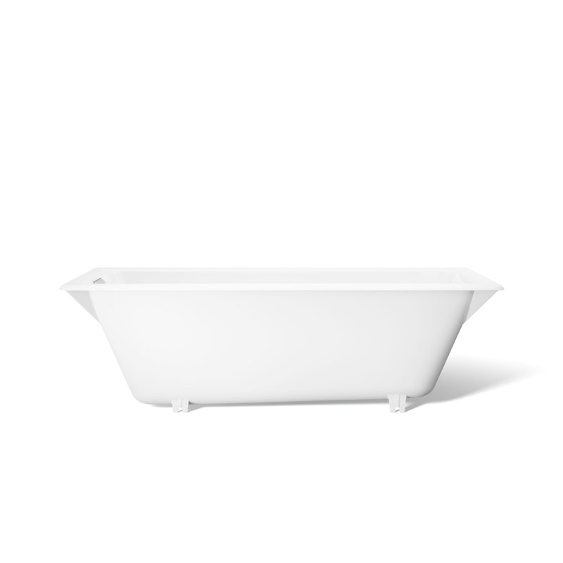 Tea-for-Two for Two 60" x 32" Drop-In Soaking Bathtub, White