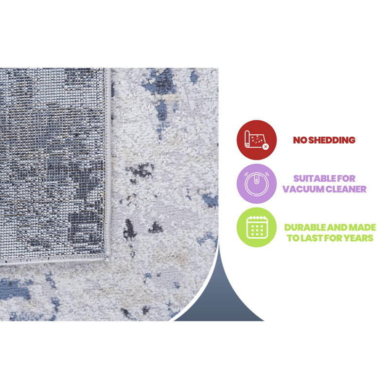 Tapis de mode moderne, Rectangle 7 pi 9 po x 10 pi