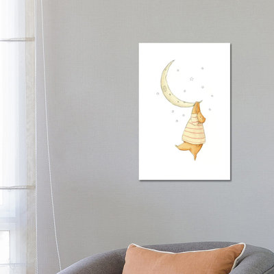 Stuck On The Moon I by Mike Koubou - Wrapped Canvas Gallery-Wrapped Canvas Giclée