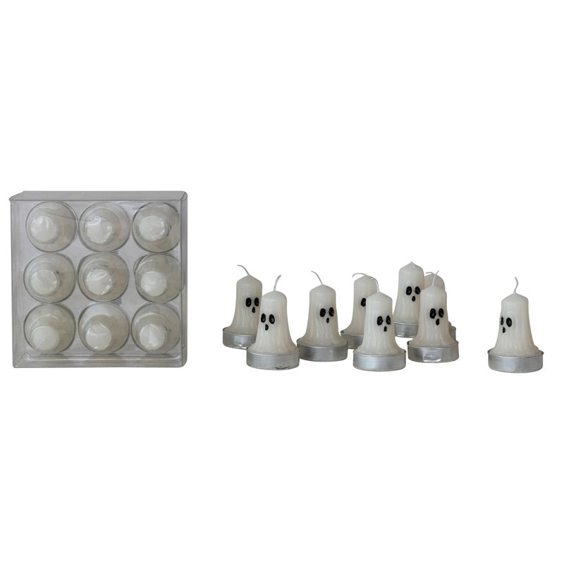 Unscented Ghost Tealight Candles In Box