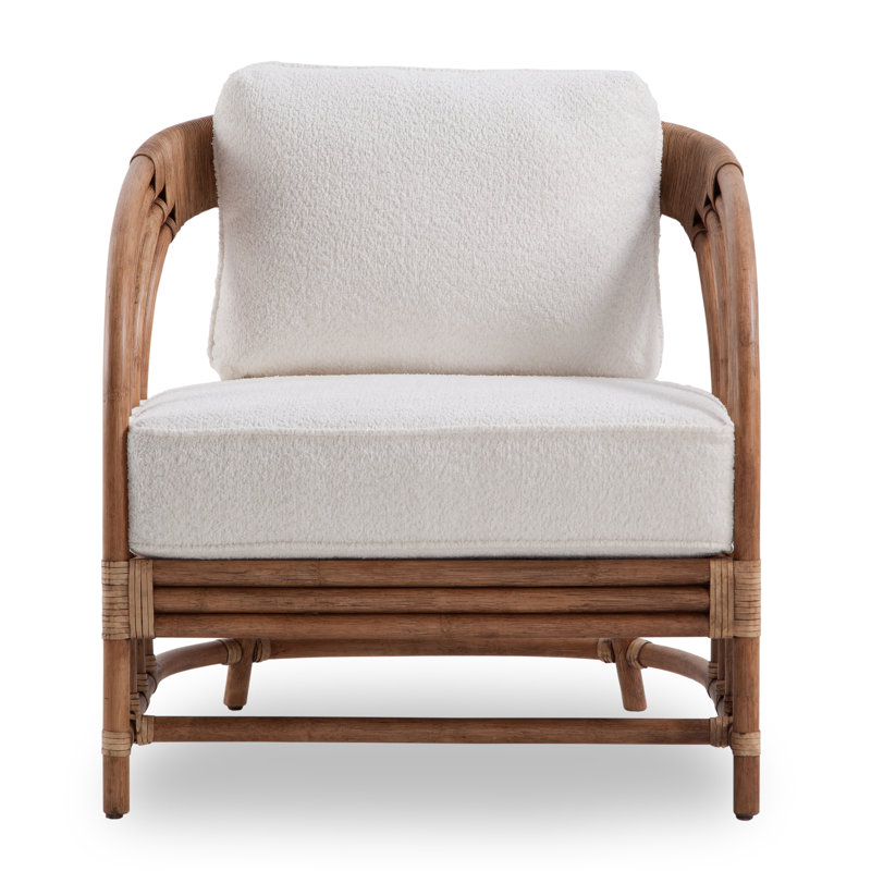 Redondo Accent Chair, Green Performance Fabric; 0851-54, Aged Barrel