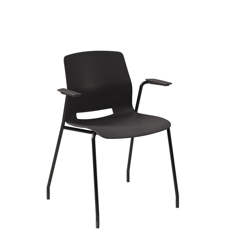 Chaise empilable Imme, Noir