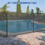 Pool Fence, 4 x 12 / 48 FT Pool Fences for Inground Pools, Removable Pool Fencing, Easy DIY Installation Swimming Pool Fence, PVC Pool Fence Mesh Protects Kids and Pets
