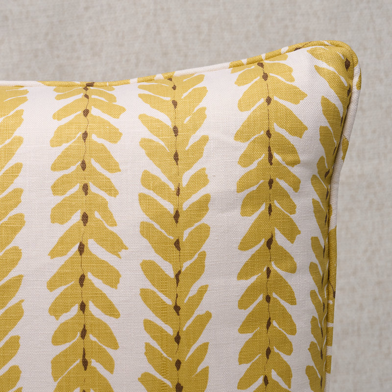 Schumacher X Veere Grenney Woodperry Pillow, 18" H x 18" W
