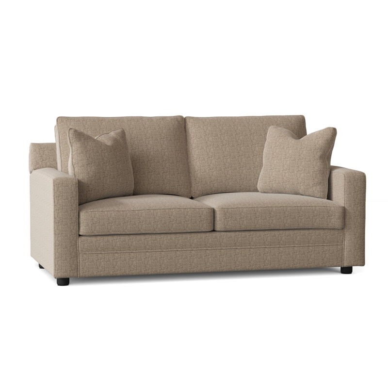 Aukai Upholstered 72'' Sofa, Zuma Natural Textured Linen