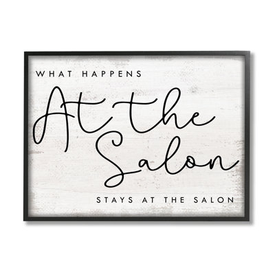 «What Happens At The Salon» Beauty Sentiments