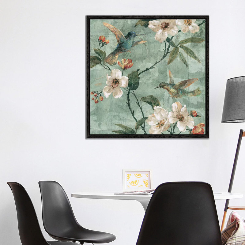 Birds Of A Feather II by Reneé Campbell - Gallery-Wrapped Canvas Giclée on Canvas, Black Floater Framed