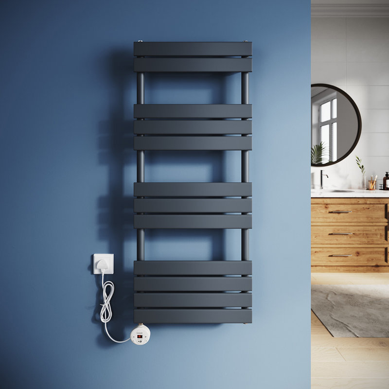 120*50*6.2cm, Smart WiFi-Enabled Heated Towel Rail with Multi-Mode Heating, Anthracite