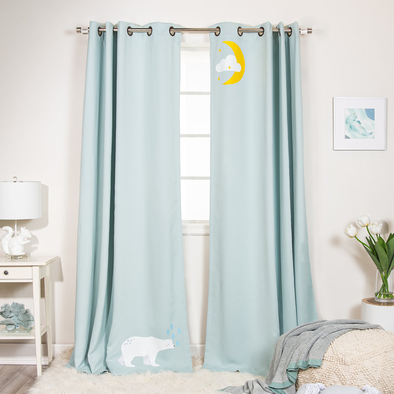 Milesburg Room Darkening Curtain Panel Pair, Mint