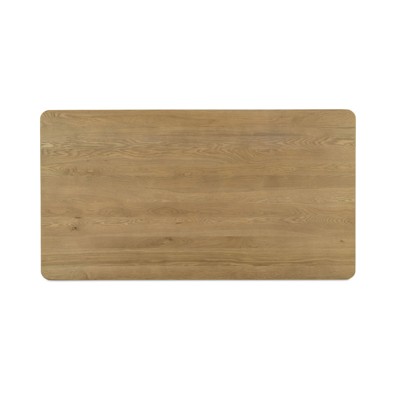 Segment Solid Oak Dining Table, 30" H x 72" L x 39" W