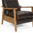 Wood Arm Push Back Recliner-673593023