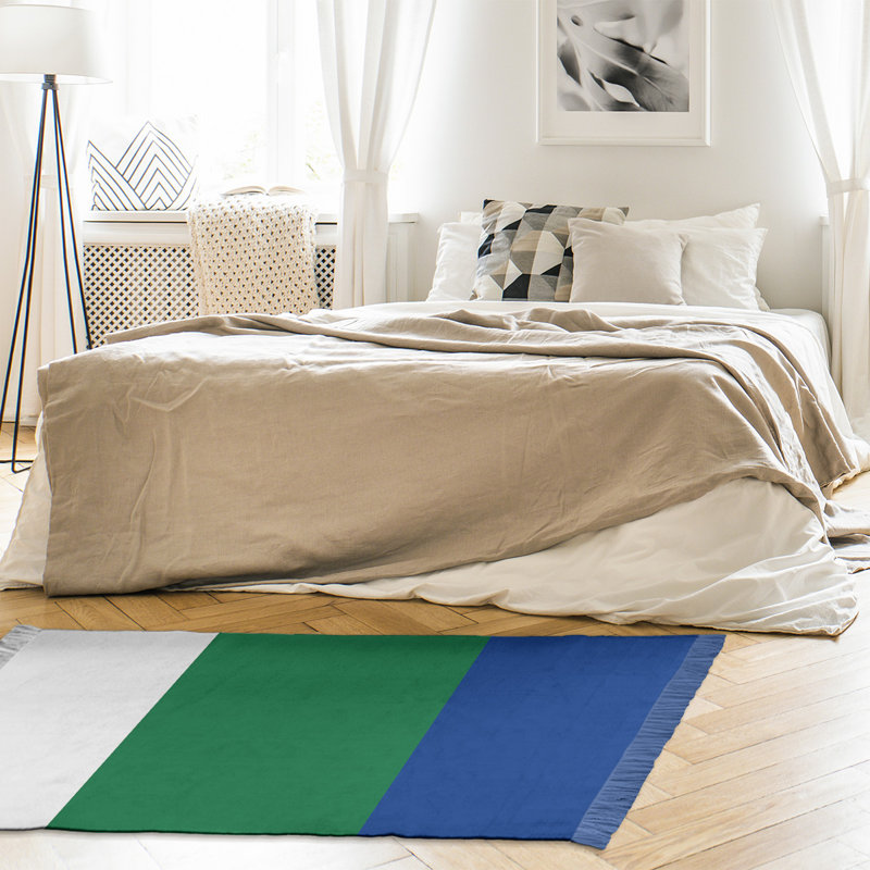 Tapis de football bleu/vert seattle retour, Oui