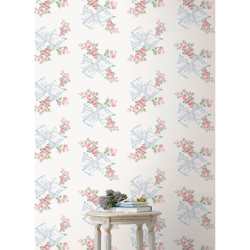 Papier peint adhésif Rosa Beaux, Bleu