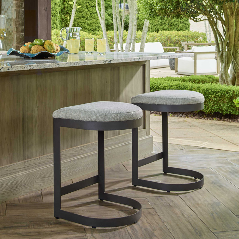 Uttermost Maude Outdoor Bar Stool, 25.8"