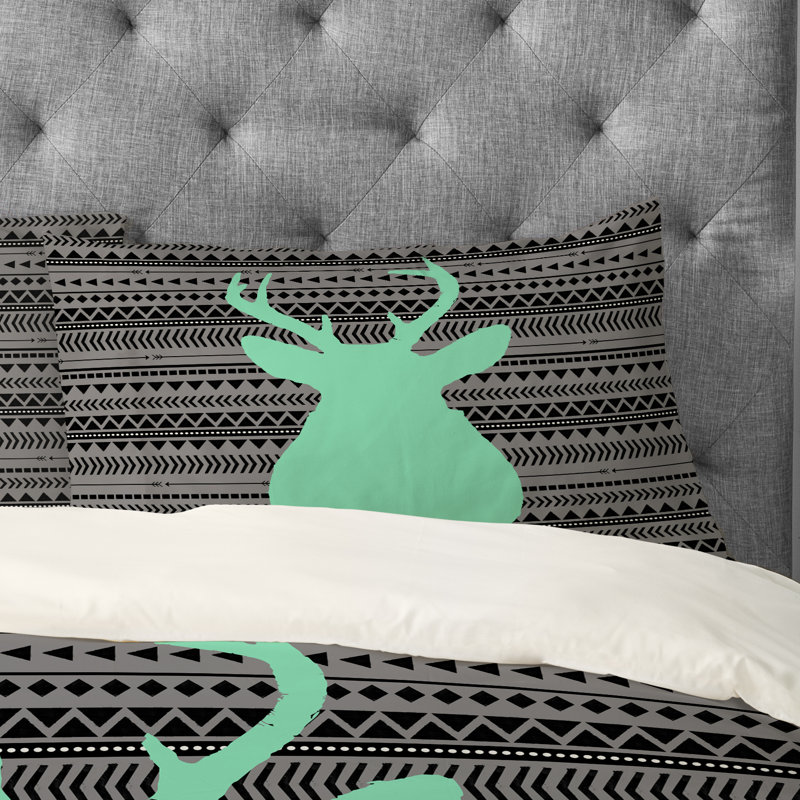 Allyson Johnson Deer and Aztec Pillowcase, Standard