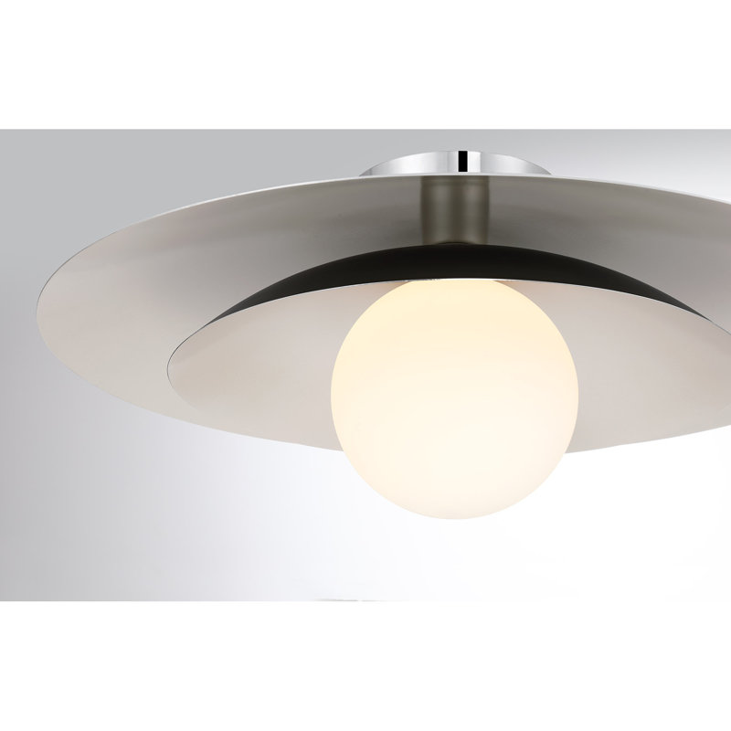 Sherrer 1-Light Ceiling Light in Polished Chrome, Polished Chrome