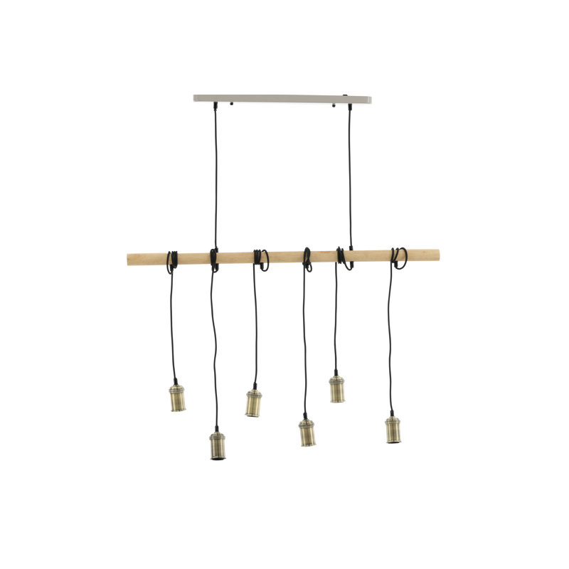 Serra 6 - Light Pendant, White/Nature