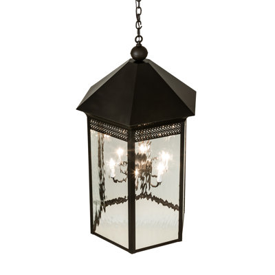 Lustre géométrique lanterne à 6 lumières Mohegan