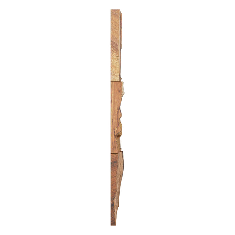 Carreau de mosaïque murale en bois de vieux bateau l 11 7/8 po x H 11 7/8 po x P 1/2 po