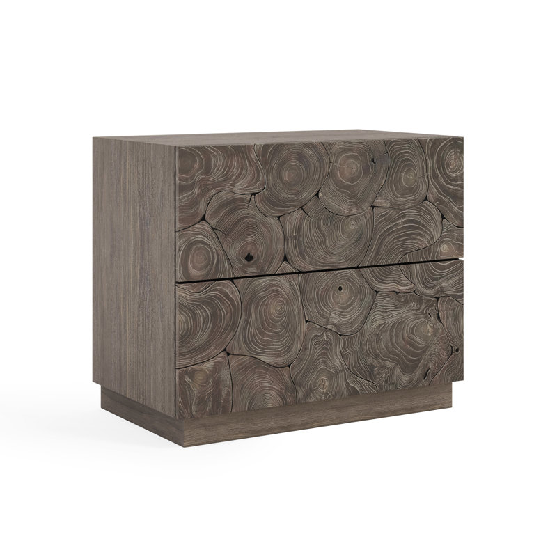 Calavaras 2 - Drawer Nightstand, Smoked Truffle