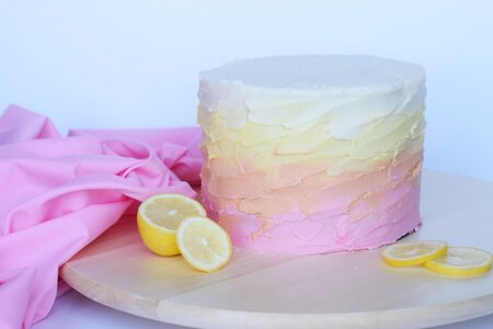 ombre painted cake