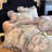 Floral Double-Layer Crinkle Cotton Duvet Cover Set-124974156-124974144