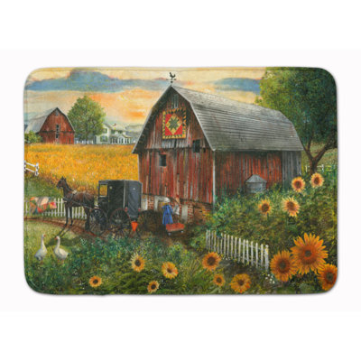 Lexi Memory Foam Non-Slip Bath Rug