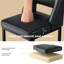 Tabouret de bar rembourré à hauteur de comptoir avec pieds en bois massif-271860903