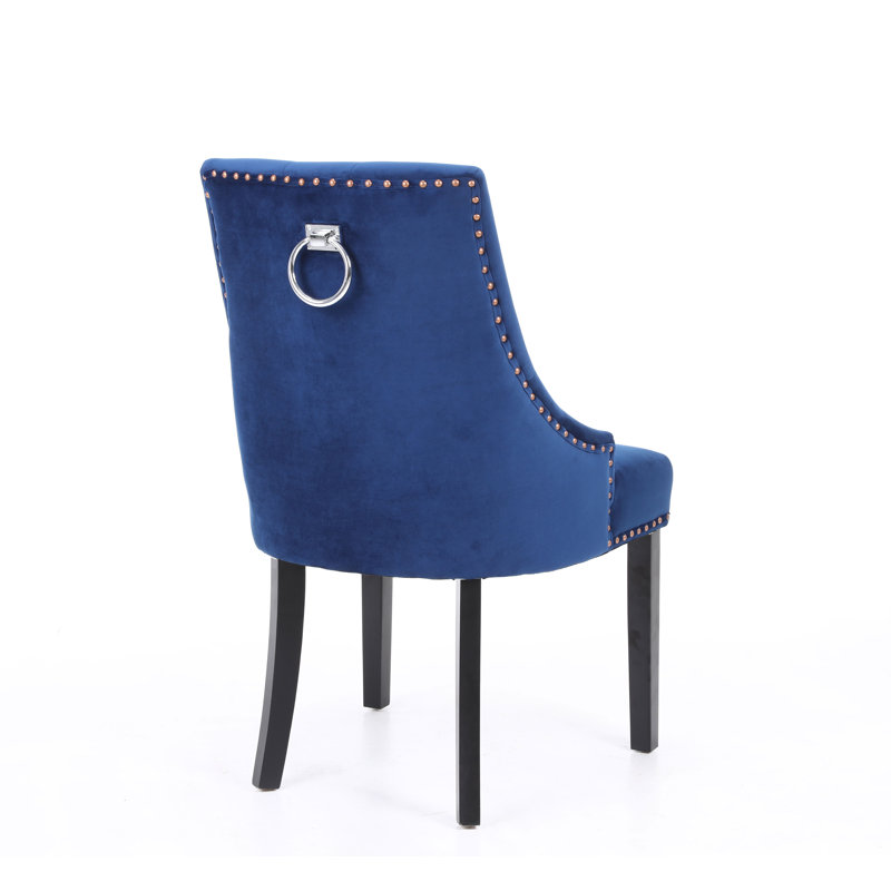 Hitterdal 58cm H Tufted Velvet Upholstered Armchair