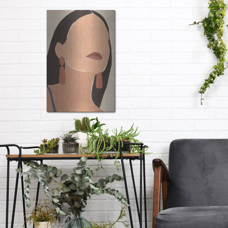 Art mural en métal «Sun Kissed 1» par Moira Hershey, H 16 po x l 12 po