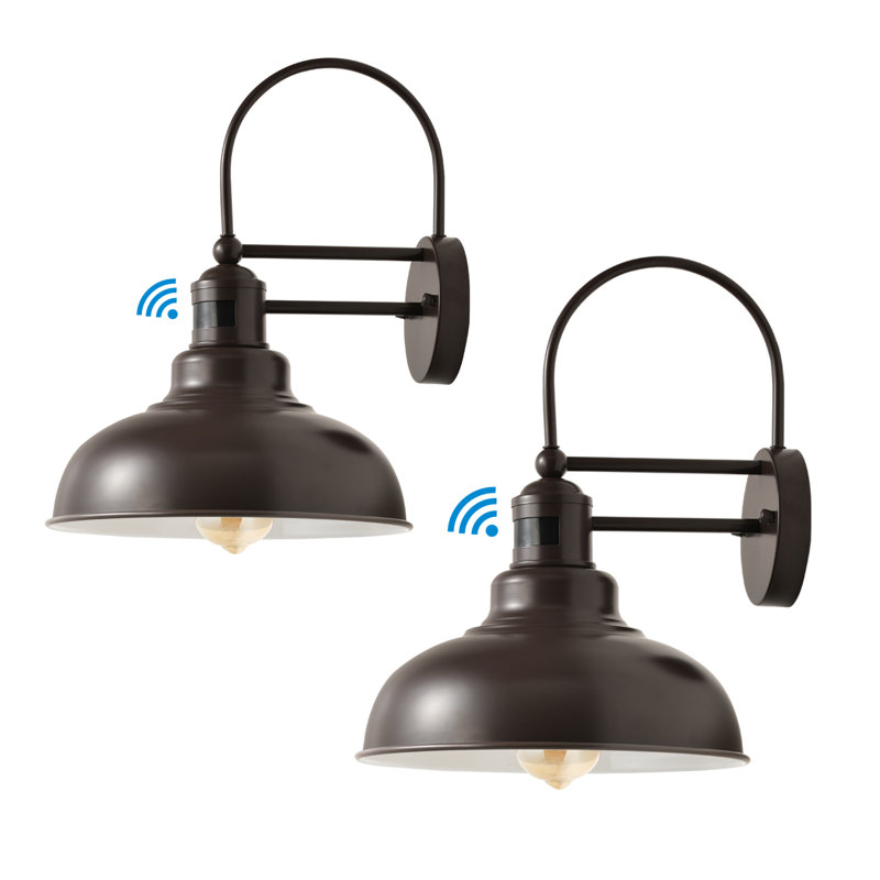 Miley Plug-in Wall Light, Chocolate/White