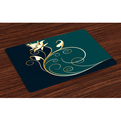 Omar Swirled Flower Petals Placemat