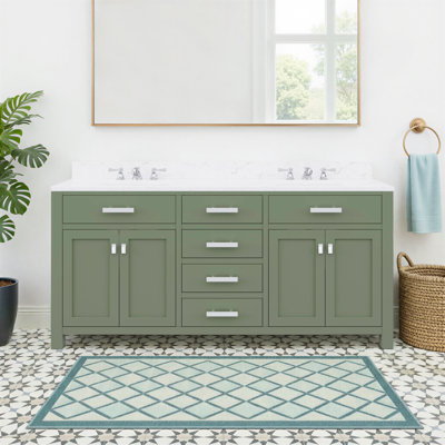 Ensemble de meuble-lavabo double 72 po Minnetrista