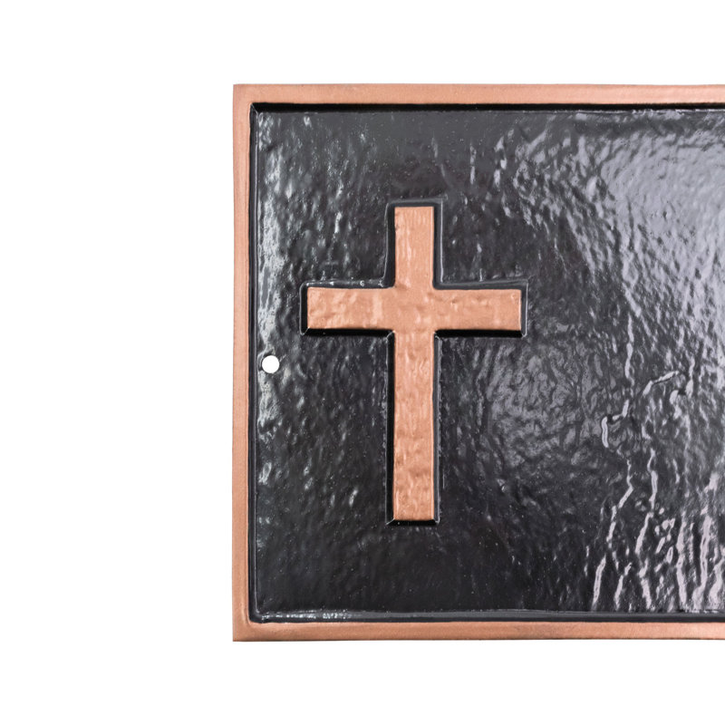Metal Memorial Plaque/Stone, Yes, Swedish Iron/Black, Lawn