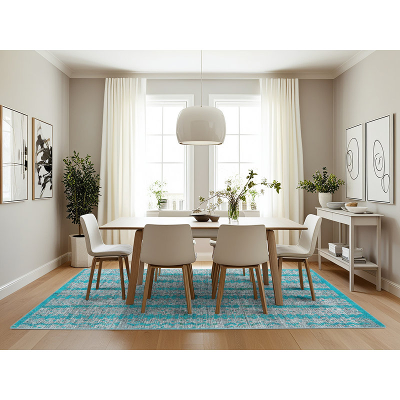 Tapis abstrait moderne 4360, Rectangle 7 pi x 10 pi