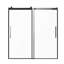 Porte de baignoire coulissante sans cadre l 56-60 "x H 60" porte de douche en verre sans cadre
