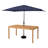 8 Piece Set Okemo Table w/6 Chairs 10"" Rectangular Umbrella (Dark Blue)-90674567-122721491
