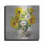 «Sunflower Still Life 1 On Grey» par Danhui Nai, art mural en métal-517369092