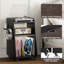 Support pour tourne-disque avec rangement pour chambre à coucher, salon, bureau, table tournante avec rangement ouvert, support audio-122516227