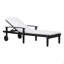 Chaise longue, noir