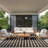  Positano 8' x Square Black Ivory Modern Rug-53895341-53895313