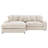 Ashil Upholstered Reversible Chaise Sectional Sofa Sand-439394175