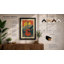 Guitar and Sun Retro - Framed Print-1383438793-1383438799