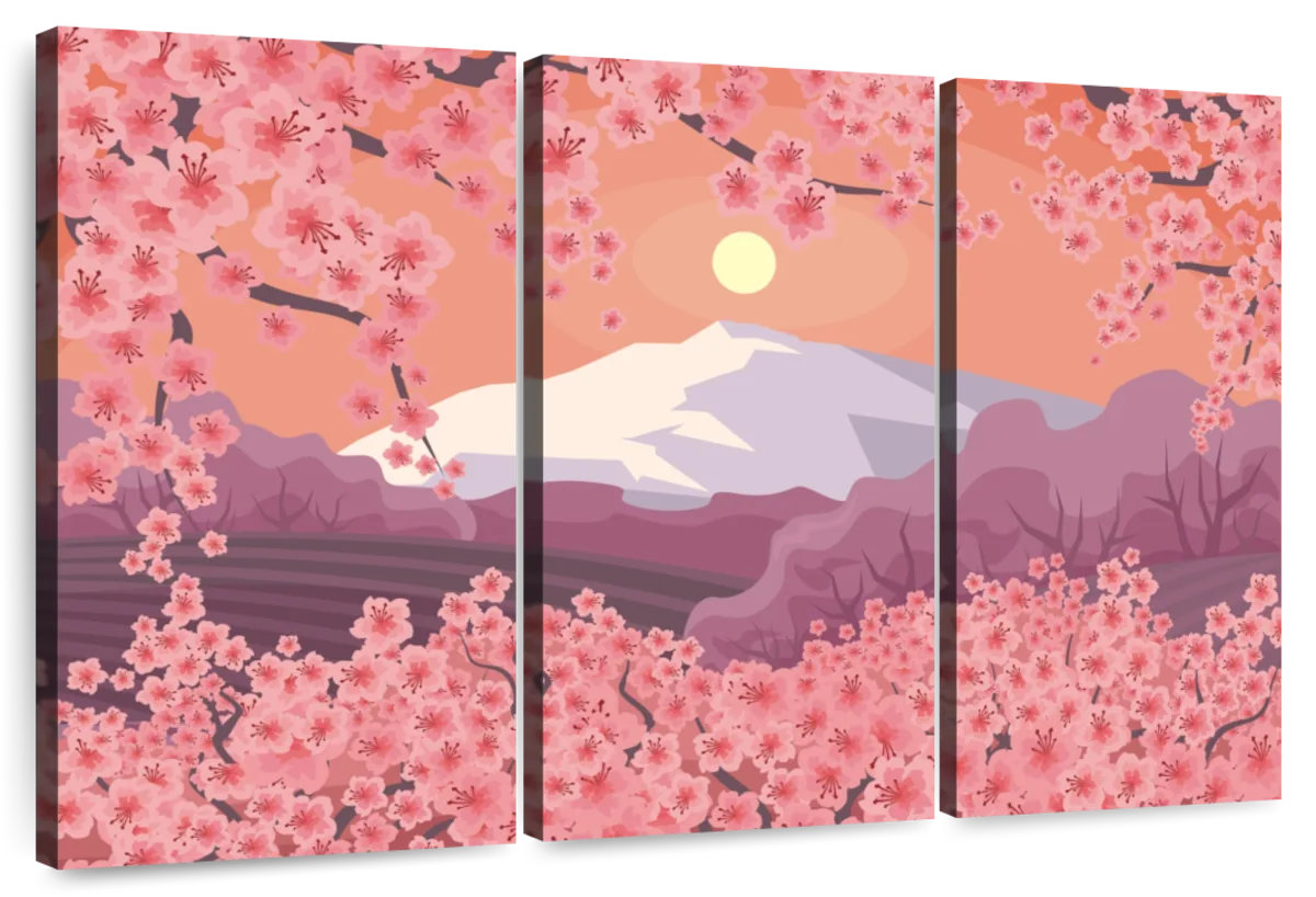 Lark Manor™ Harnek Japan Cherry Blossom Landscape | Wayfair