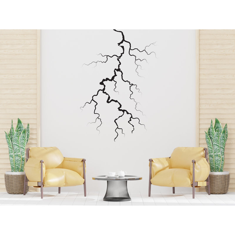 Autocollants décoratifs éclair Lightning Bolt, décorations murales, coup de foudre, décorations murales en vinyle, tempête, 385LU