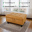 Repose-pieds avec rangement en faux cuir-1098297355